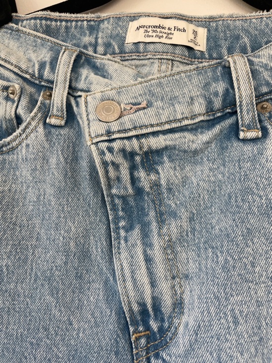 Abercrombie & Fitch Denim - Abercrombie & Fitch Light Blue The 90’s straight ultra high rise WomanJeans 26/2